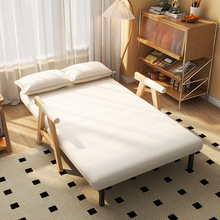 S`S`2024新款单人沙发床折叠两用小户型客厅阳台多功能实木伸缩床