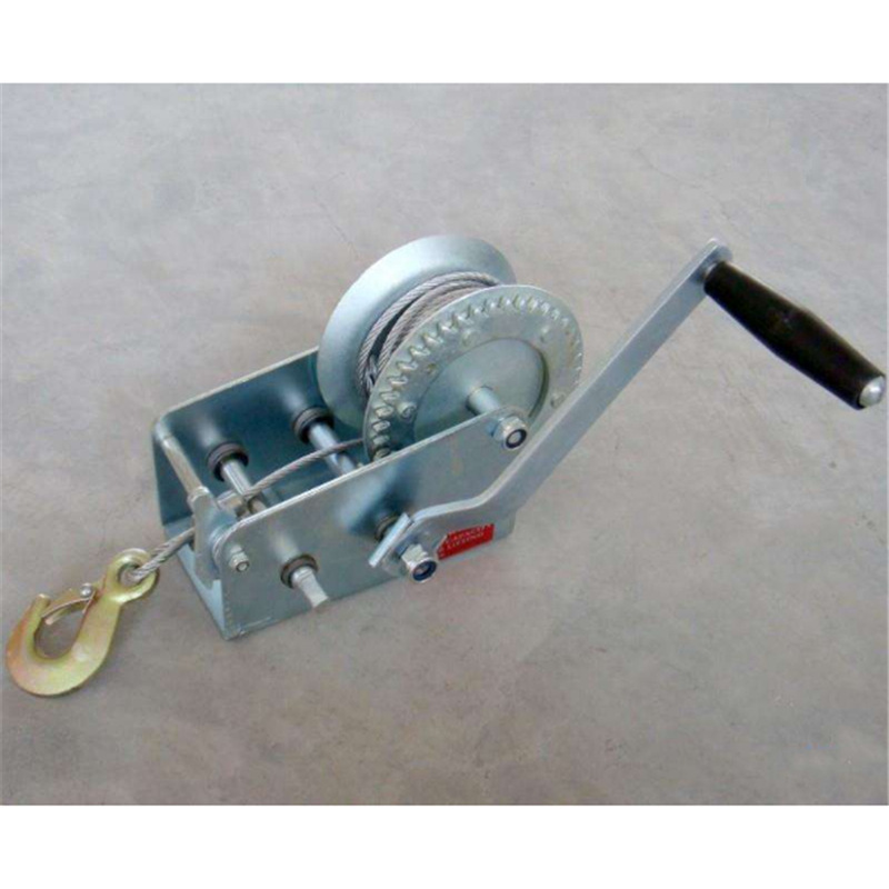 手摇卷扬机 桥梁冲孔打桩矿用手摇卷扬机 运行稳定 5T手摇卷扬机