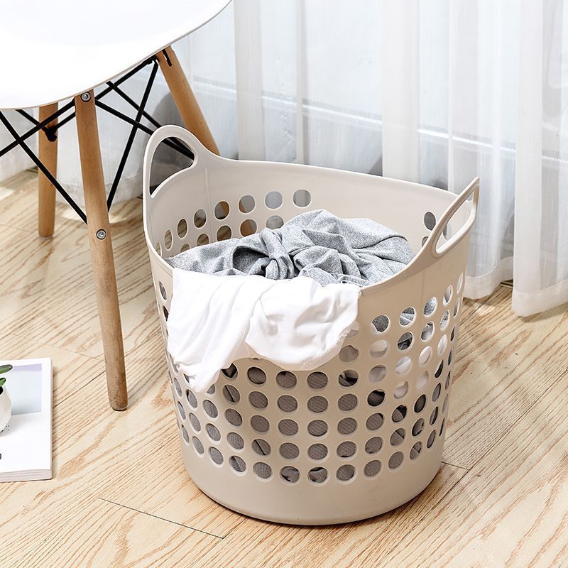 Folding Dirty Clothes Basket Household Bathroom Breathable Hollow-out Nordic Style Trousers Dirty Clothes Basket Storage Basket