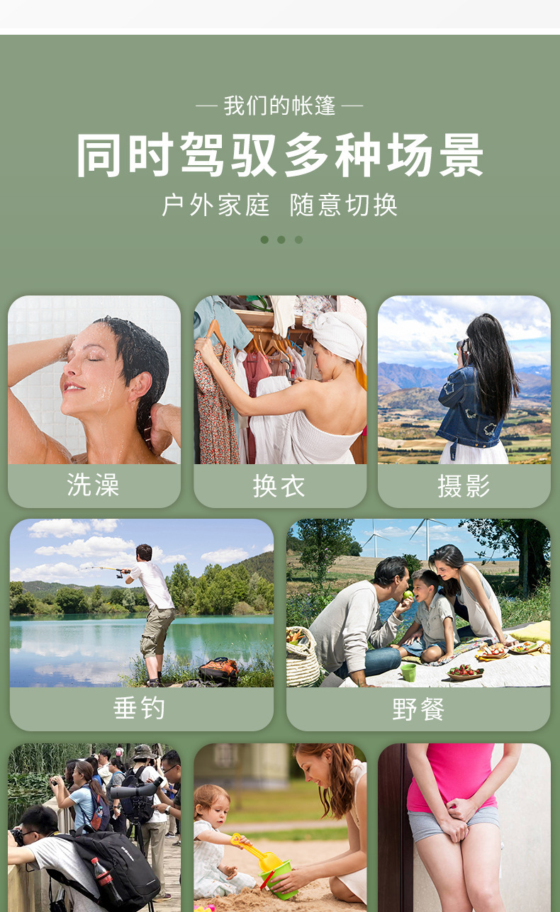 Outdoor Portable Shower Tent, Home Use Thickened Bathing Tent, Changing Clothes Bath Cover, Mobile Toilet Changing Tent
