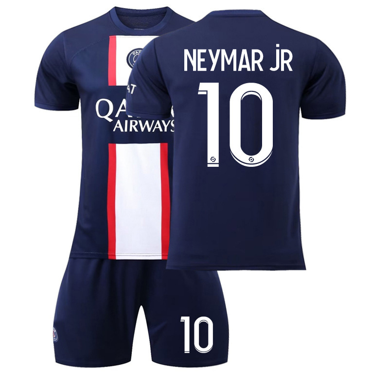 Venta al por mayor 2223 París casa Corte N ° 30 Jersey N ° 7 mbapei N ° 10 Neymar fútbol uniforme traje masculino fabricante