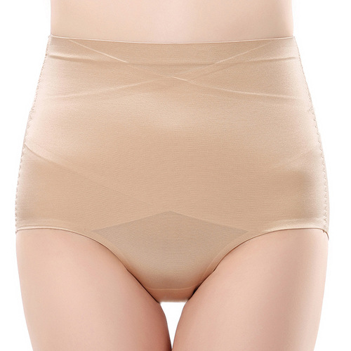 Postpartum belly-control underwear for women, butt lift, mid-waist shaping pants, seamless shaping artifact, one-piece waist slimming, summer thin style