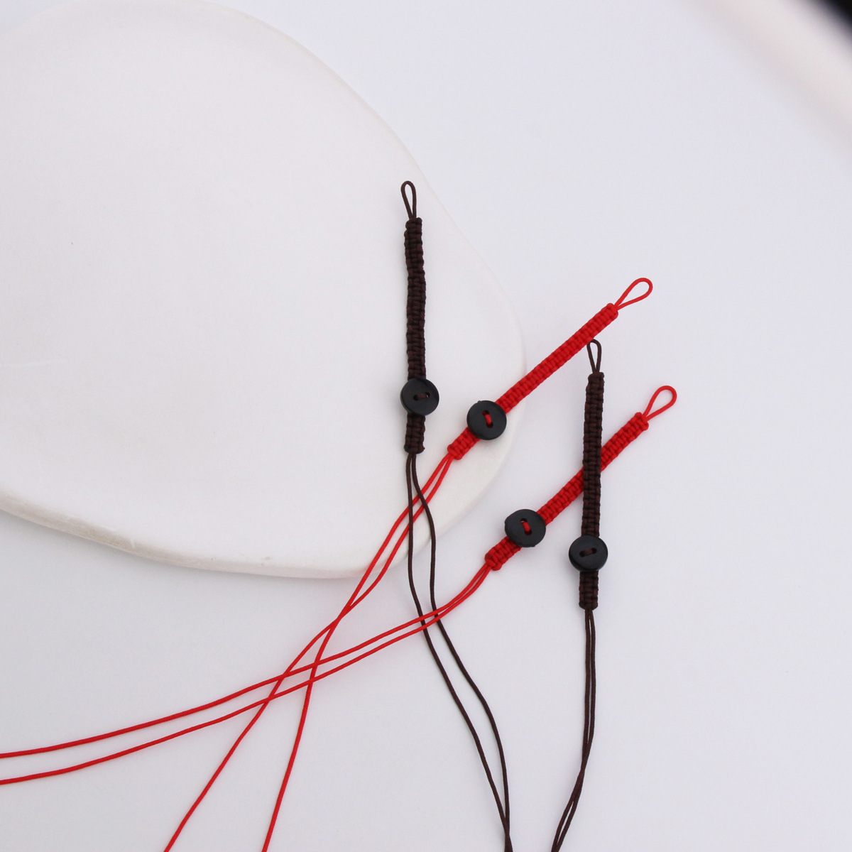 High-End Lanyard, High-Quality Handmade Woven Car Keychain Pendant, Woven Rope Semi-Finished Product, Mobile Phone Chain