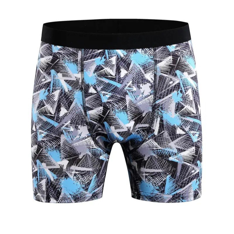 Nuevo estilo europeo y americano 3D impreso transpirable suave casual hawaiano vacaciones playa viento todos los días pantalones cortos sueltos hombres MP01