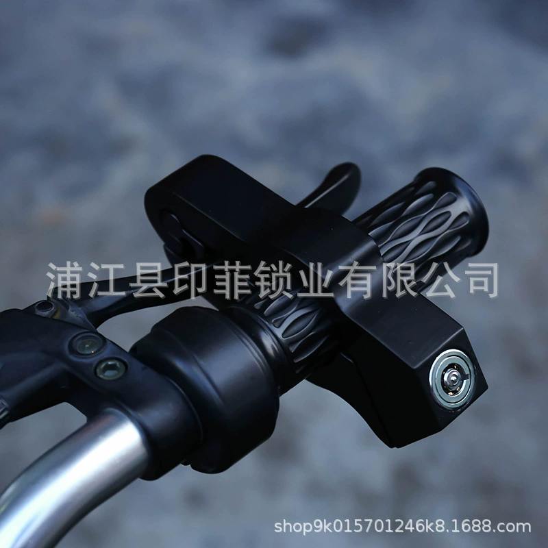 Оптовая Продажа с фабрики мотоцикл замок руля ручка Противоугонный замок Рог замок электромобиль тормозной замок