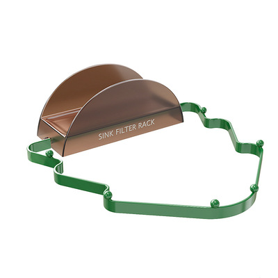 圣诞树水槽沥水架洗碗池剩饭剩菜过滤网架可翻折厨房抹布收纳架