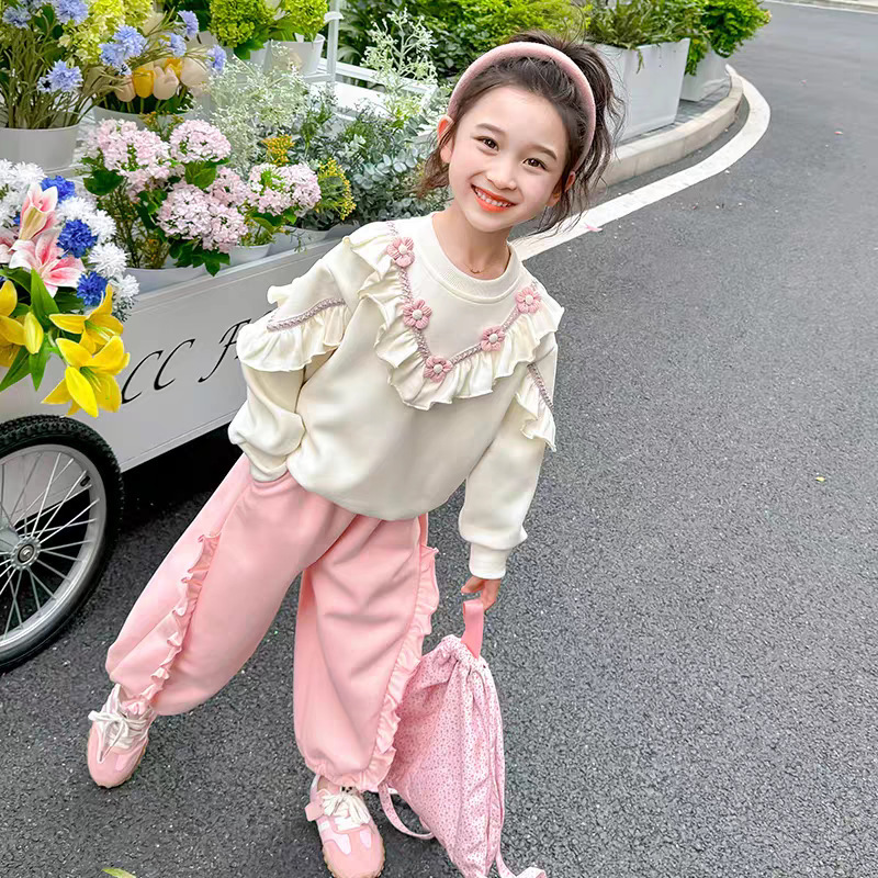 女童套装春秋2025新款洋气时髦秋季女孩宝宝衣服儿童时尚洋气穿搭|undefined