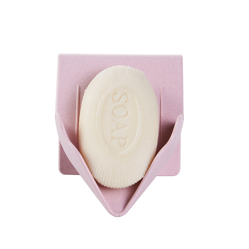 Creativo en forma de hoja caja de jabón ponche-libre de pie ventosa drenaje baño jabón rack caja de jabón de lavandería