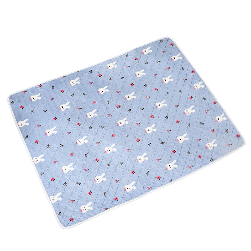 Almohadilla para pañales para mascotas, impermeable, antideslizante y fácil de secar, almohadilla para pañales lavable y reutilizable, almohadilla para entrenamiento, almohadilla para mascotas con bordado acolchado