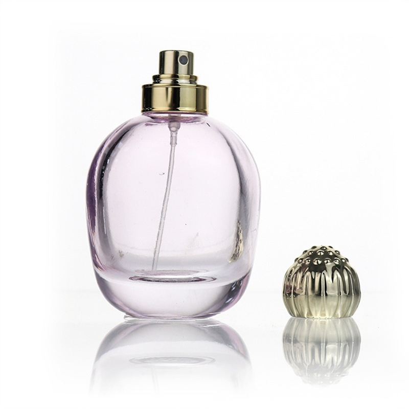 玻璃瓶香水瓶高级装瓶扣分批发厚底85ml圆形卡厂家分装旅行喷雾瓶