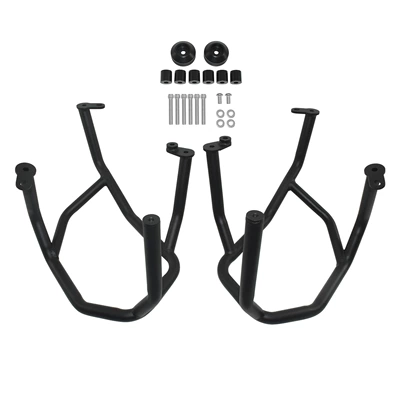 Motorcycle cushion Tank, Chassis, and Guard Bars - lower-guard-bar-black