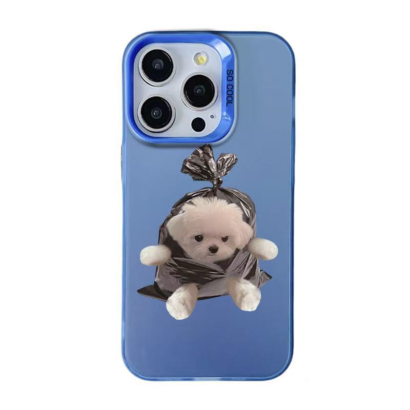 Nuevo bolso para cachorro para iPhone 16 funda para teléfono móvil Apple 15promax/14 Europa y América 13pro12 mujer 11