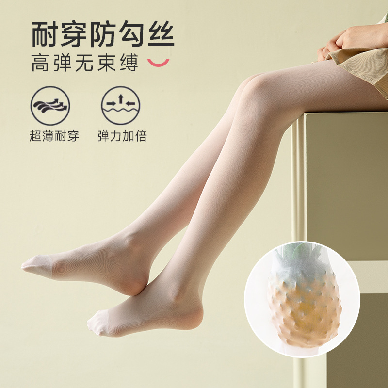 Children's stockings summer ultra-thin girls' pantyhose anti-snagging non-silk one-piece socks pineapple socks any cut generation