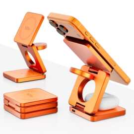 Qi2.2 25W快充折叠无线充i-phone16/17系列其他手机耳机及iwatch