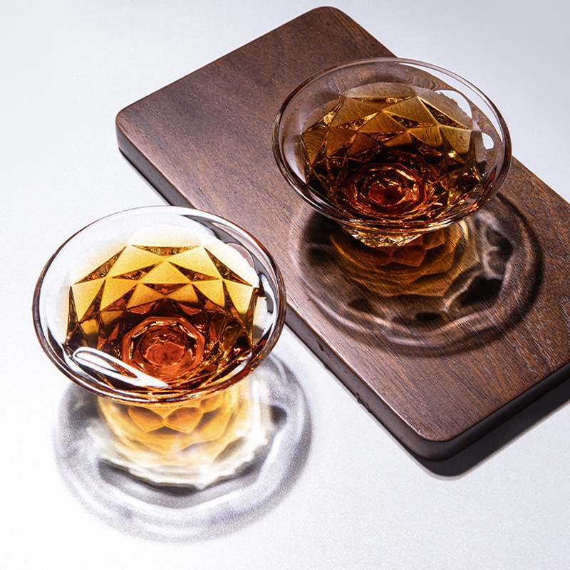 Taza de Té de Vidrio Estilo Japonés de Vidrio, Diseño de Pétalos, Mini, para Juego de Té Kung Fu image 4