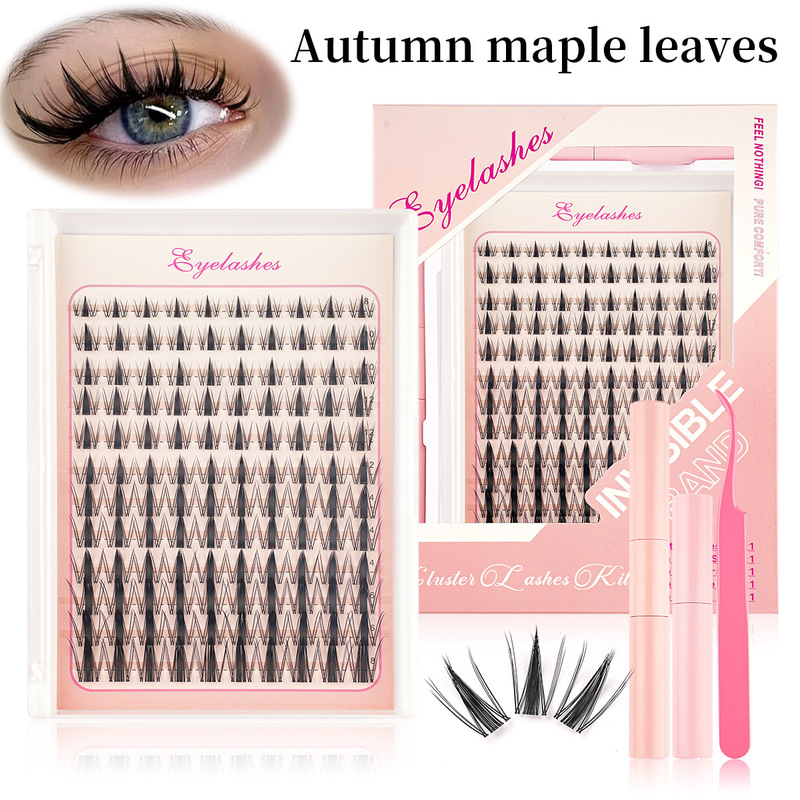 Cross-border bestseller: Little Star upper lashes, photogenic style, manga-inspired angled segmented realistic false eyelash set Cross-border bestseller: Little Star upper lashes, photogenic style, manga-inspired angled segmented realistic false eyelash set