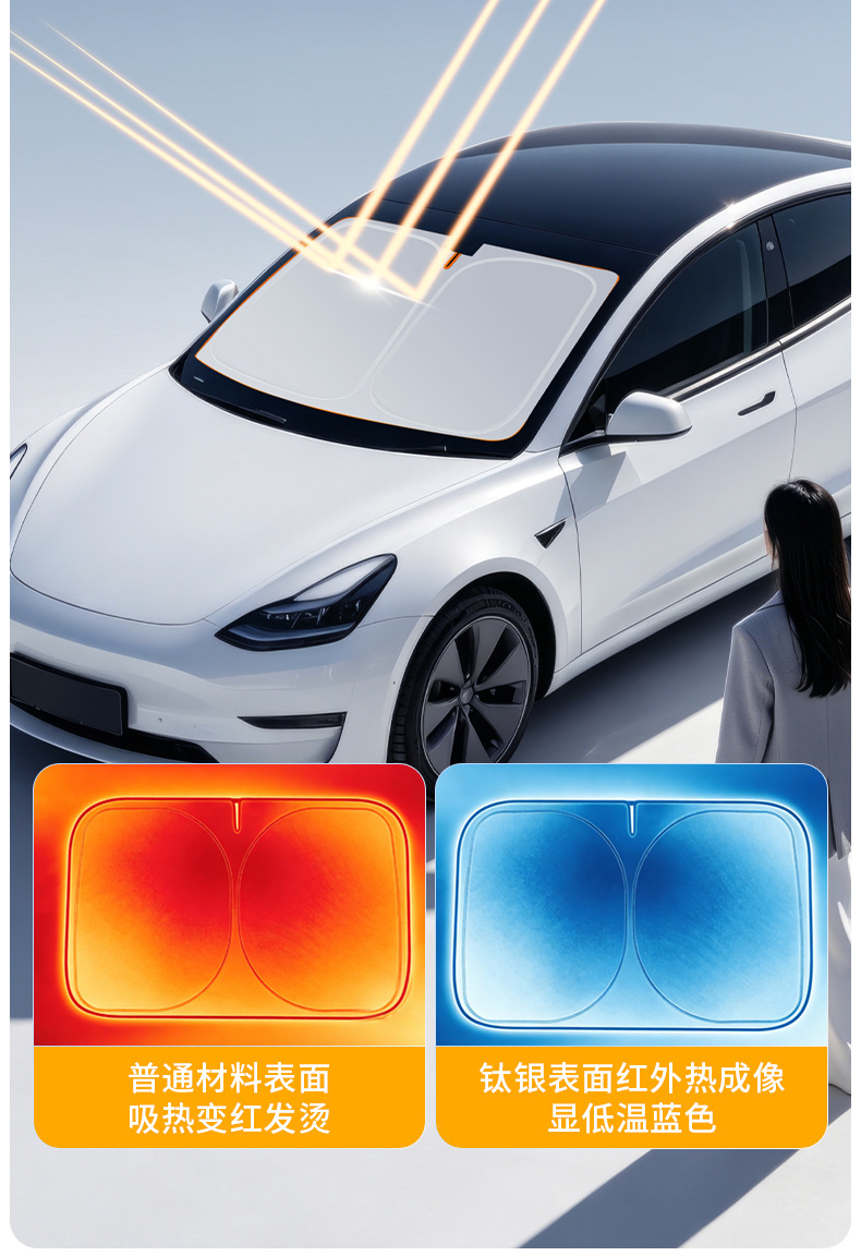 Car sunshade, sun protection, heat insulation sunshade curtain, interior sunshade panel, front windshield cover, car window sunshade curtain