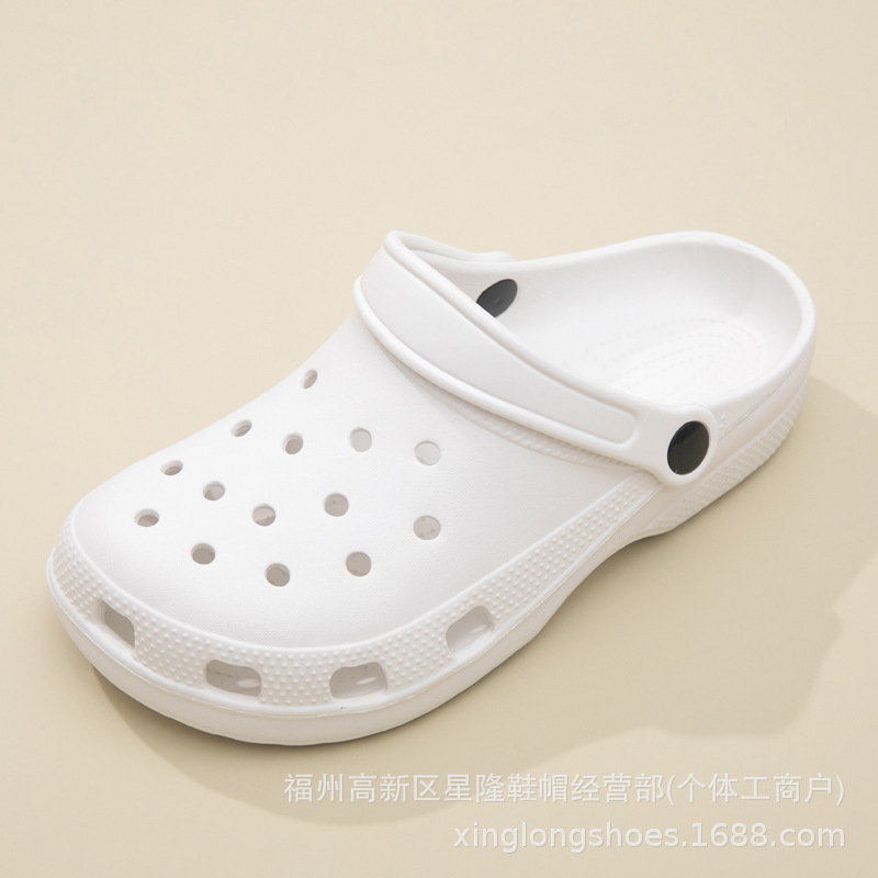 子供用クロックス、白い女の子用シューズ、男の子用中型および大型ビーチシューズ、子供用シューズ、DIY包頭アウターウェアアクセサリー、通気性|undefined