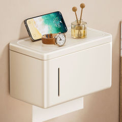 衛生間紙巾盒置物架廁所浴室抽紙盒免打孔洗手間廁紙架壁掛捲紙架