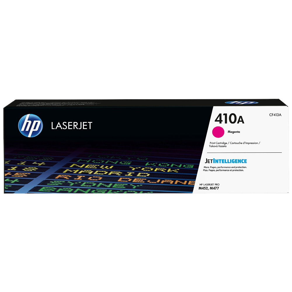 HP 410A cartucho de tóner original M452dn, 477fdw, M377dw impresora láser 410X cartucho de tóner negro