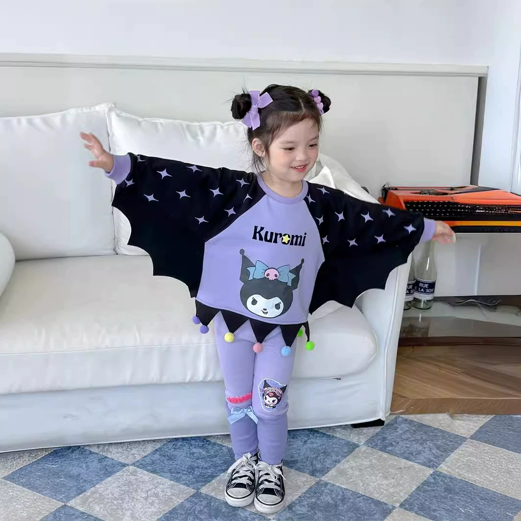 Неприменяемый к возврату дропшиппинг 2024 весна–лето новая Kuromi Sweet Wings толстовка
