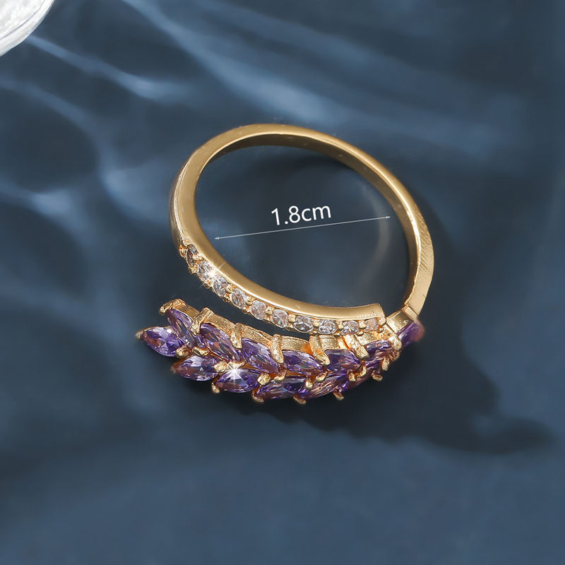 Wheat Ear Ring For Women Elegant Niche Minimalist Design_voghion.com