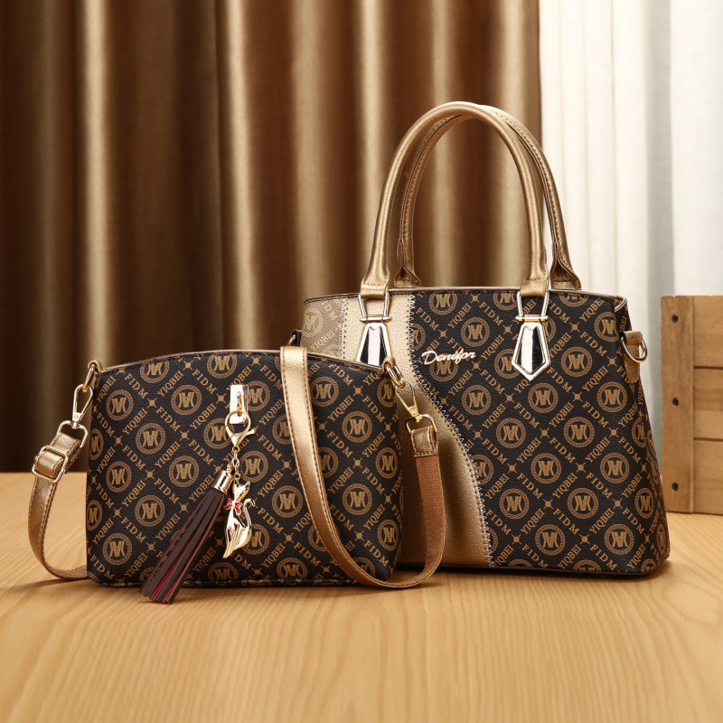 Dos bolsos de dos piezas, bolsos de mano, bolsos de moda, bolsos de hombro de gran capacidad, bolsos de mochila transfronterizos
