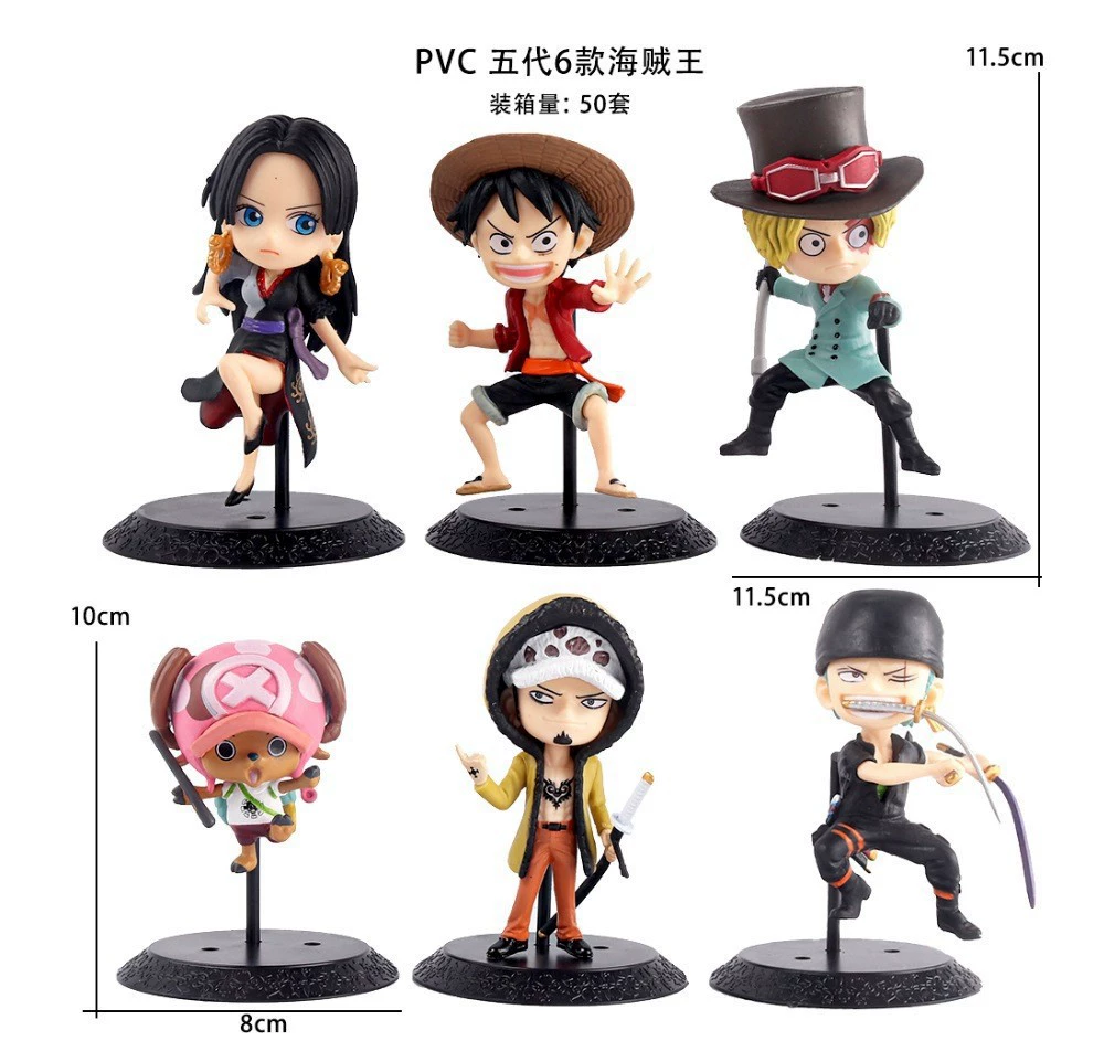 One Piece Q Версия Огненный кулак Лuffy Ace Три тысячи миров кимоно Юката фигурка Льюк модель украшение