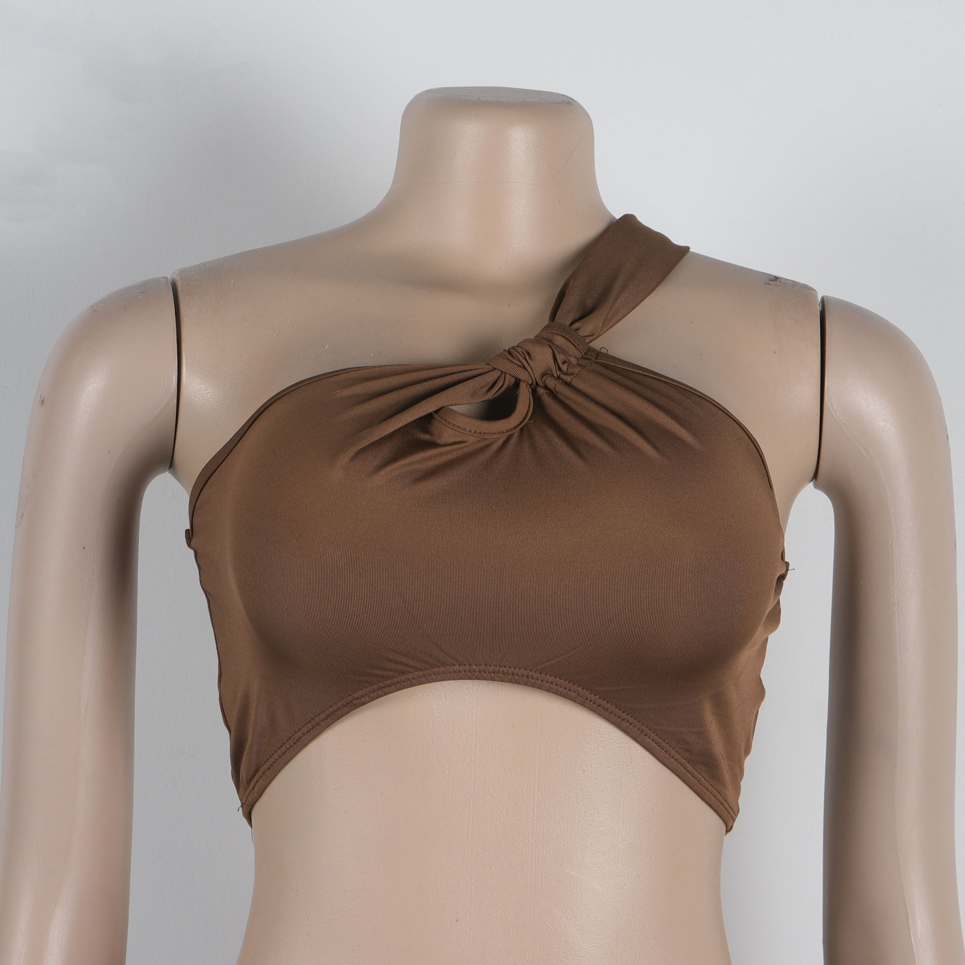 Solid Color off Shoulder Short Top Large Slit Long Skirt Two Piece Set 17 Solid Color off Shoulder Short Top Large Slit Long Skirt Two Piece Set