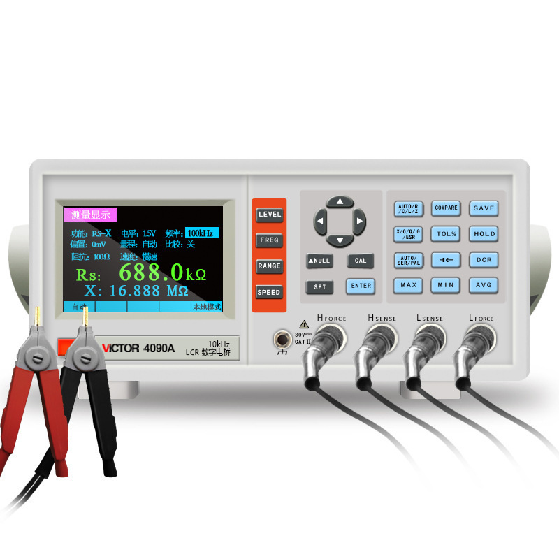 LCR数字电桥测试仪VC4090A电容电感电阻测量仪VC4091C 4090B