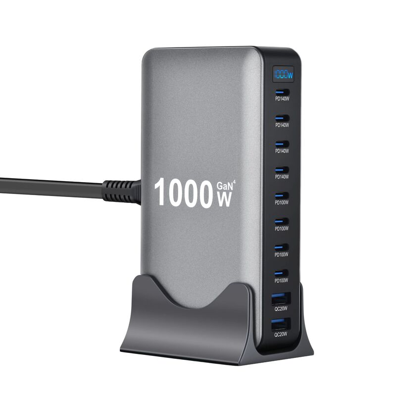 1000W氮化镓PD充电器 10口多功能1000W适配器 新款950W多口充电器|undefined