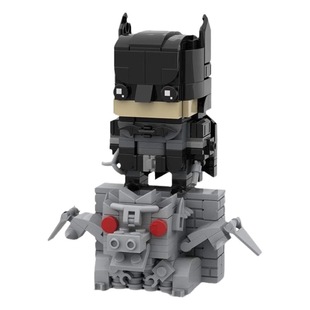 Строительные блоки MOC, совместимые с Lego F59 Batman + базовая модификация, трансформация, креативная периферийная модель, квадратная голова
