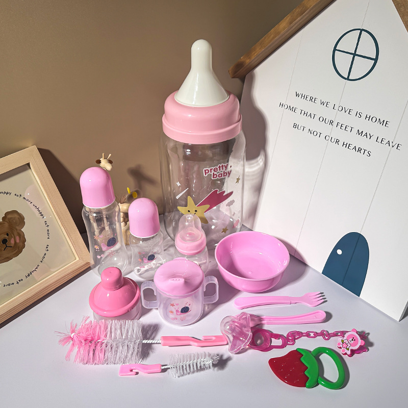 Set de Regalo de Biberones para Bebé de Plástico PP con Mango Portátil para Bebés image 10