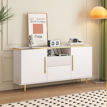 纯实木电视柜茶几组合新款加高大理石纹网红轻奢超窄清仓高柜卧室