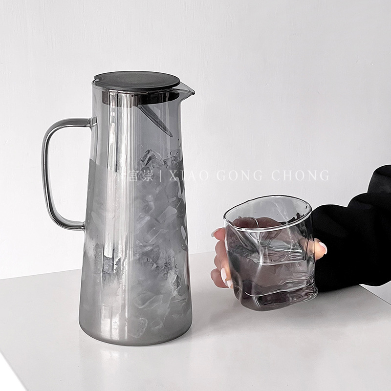 tetera de refrigeración de alta calidad tetera de vidrio resistente a altas temperaturas tetera de té de gran capacidad tetera de té de frutas doméstica tetera de jugo de frutas