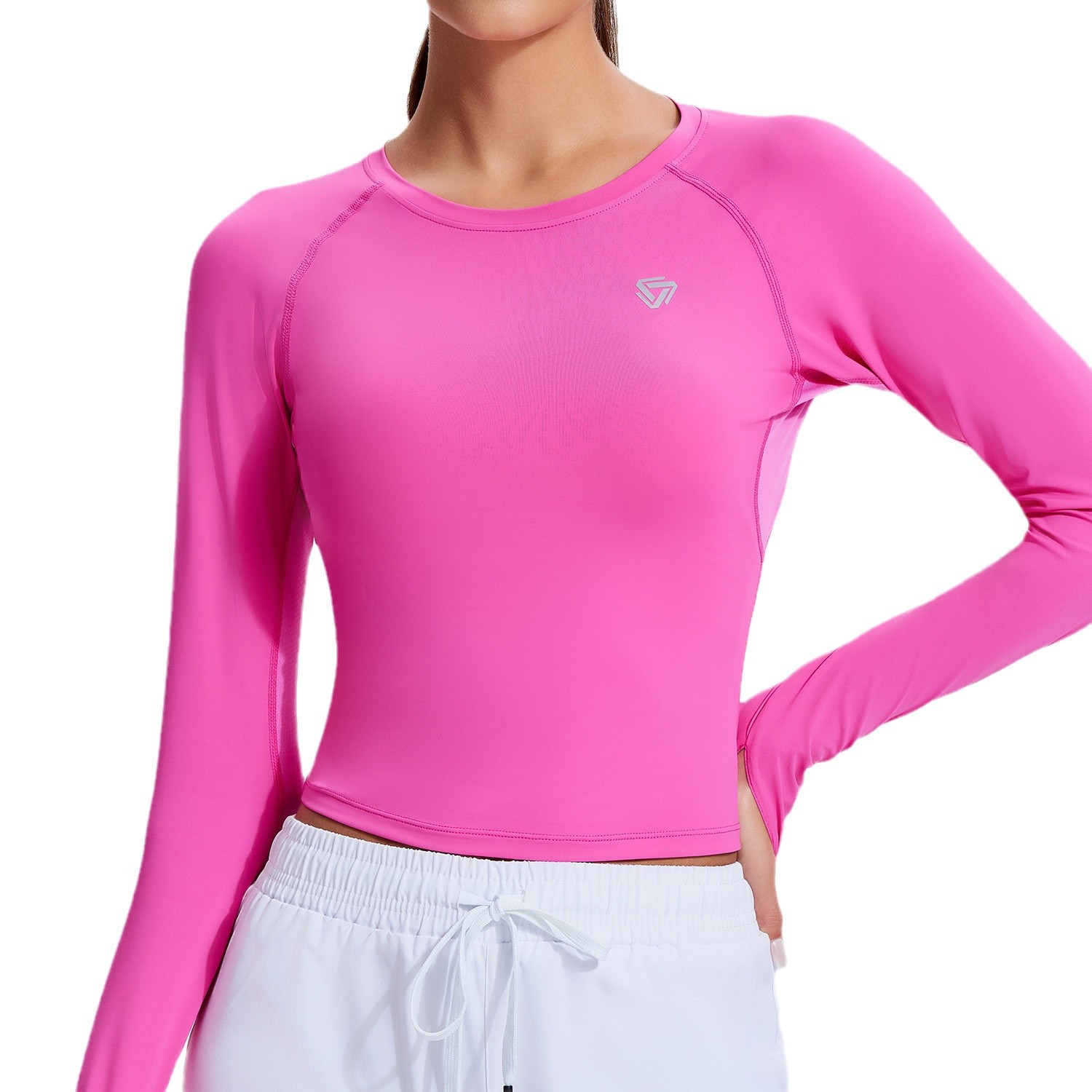 Top deportiva de otoño para mujeres slimming elástico profesional running yoga pull-up para mejorar la sensación de fitness