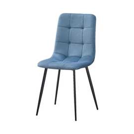 跨境现代简约家用舒适软包绒布餐厅椅