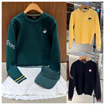 25秋季新款高尔夫服装女士圆领长袖针织衫时尚百搭休闲运动上衣