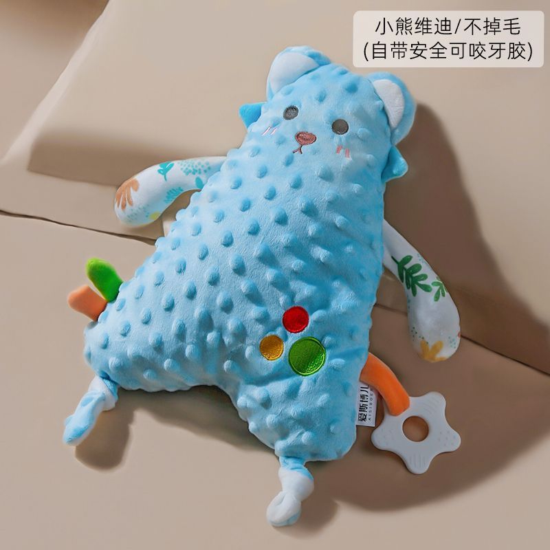 Toallas para bebés recién nacidos que se pueden roer y lavar para bebés de 0 - 1 años de edad muñeca para dormir tela de juguete