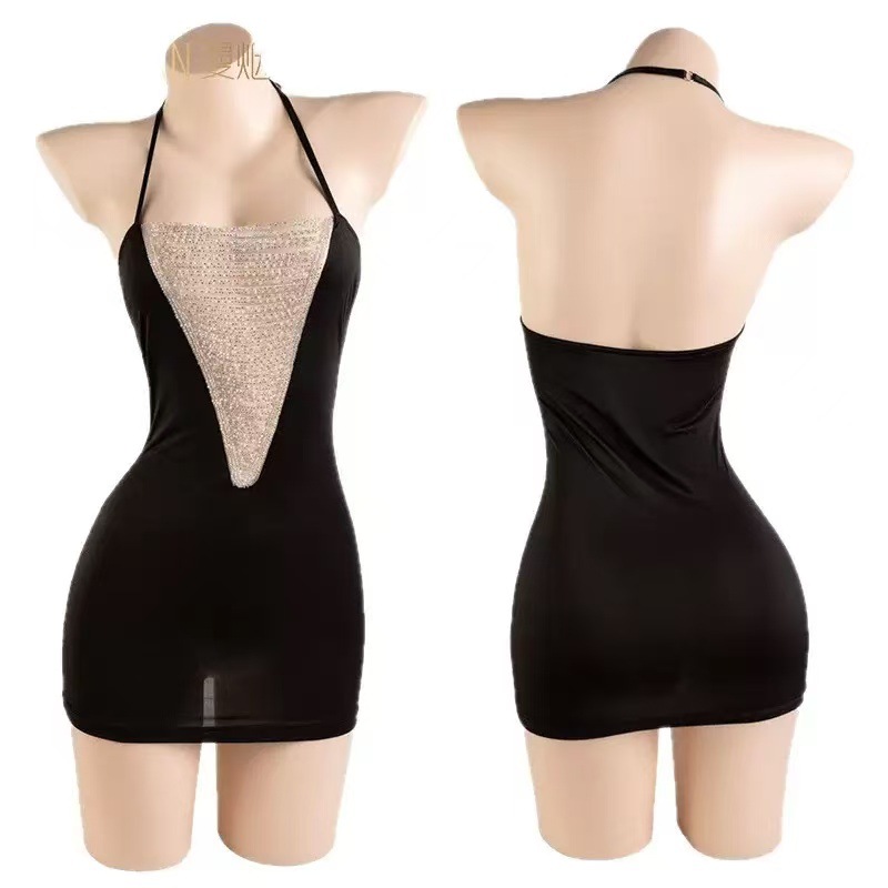 Secretary Roleplay Lingerie Dress, Bodycon Uniform Temptation Sleepwear Outfit — detail image 6