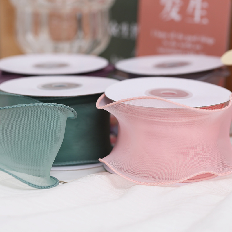 Matte High-Quality Fishtail Yarn Ribbon, Baking Wide Gauze Ribbon, Snow Yarn Hair Accessories, DIY Handmade Daily Decoration