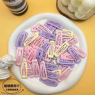 Dopamine Sweet Girl Wave BB Clip Cream Oil Drop Cute All-match Children's Hairpin Bangs Broken Hair Headwear