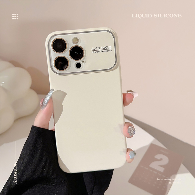 ハイエンドソリッドカラーにはレンズフィルムが付属しています 15ProMax Apple 携帯電話ケース 12 液体シリコーン iPhone13 14 に適しています|undefined