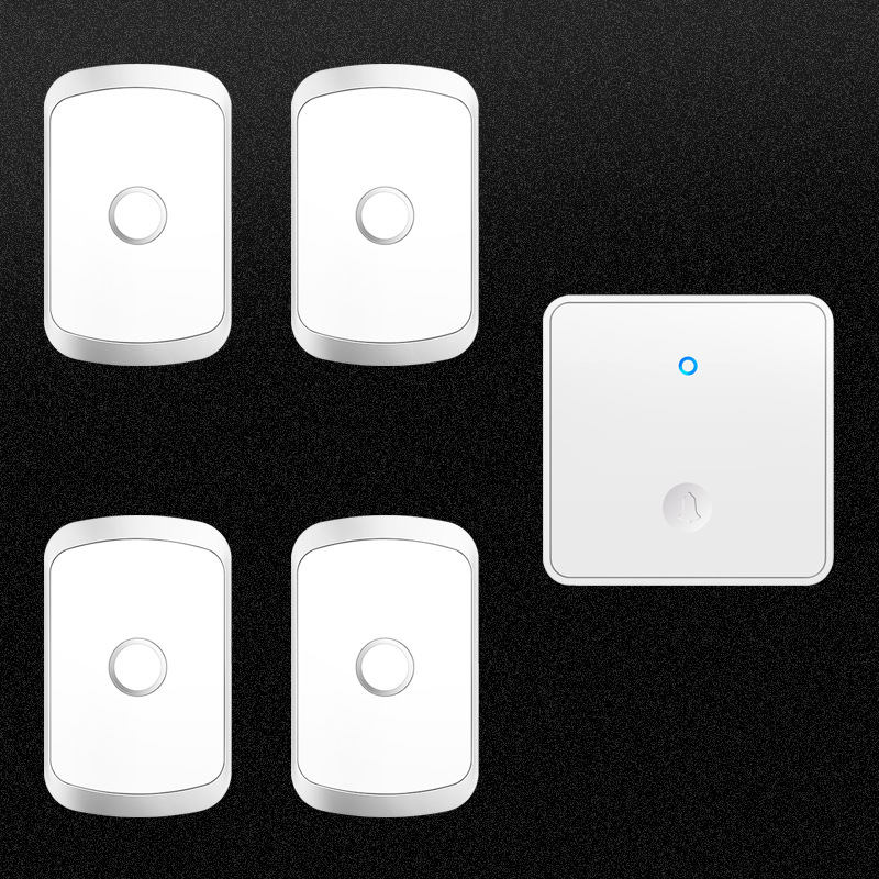 大板自发电无线电门铃一拖四家用门铃远距离电子智能遥控门铃