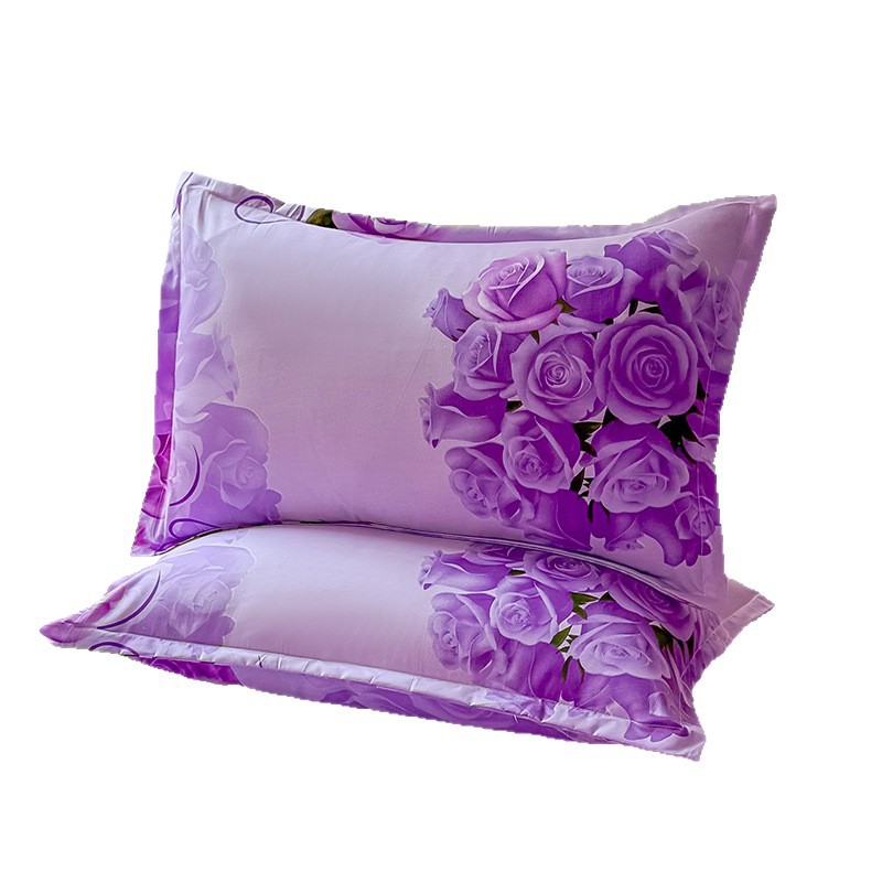 Al por mayor transfronterizo grueso abrasivo cubierta de almohada dormitorio de estudiantes cubierta de almohada doble doble cubierta de almohada un par de paquetes 74 * 48