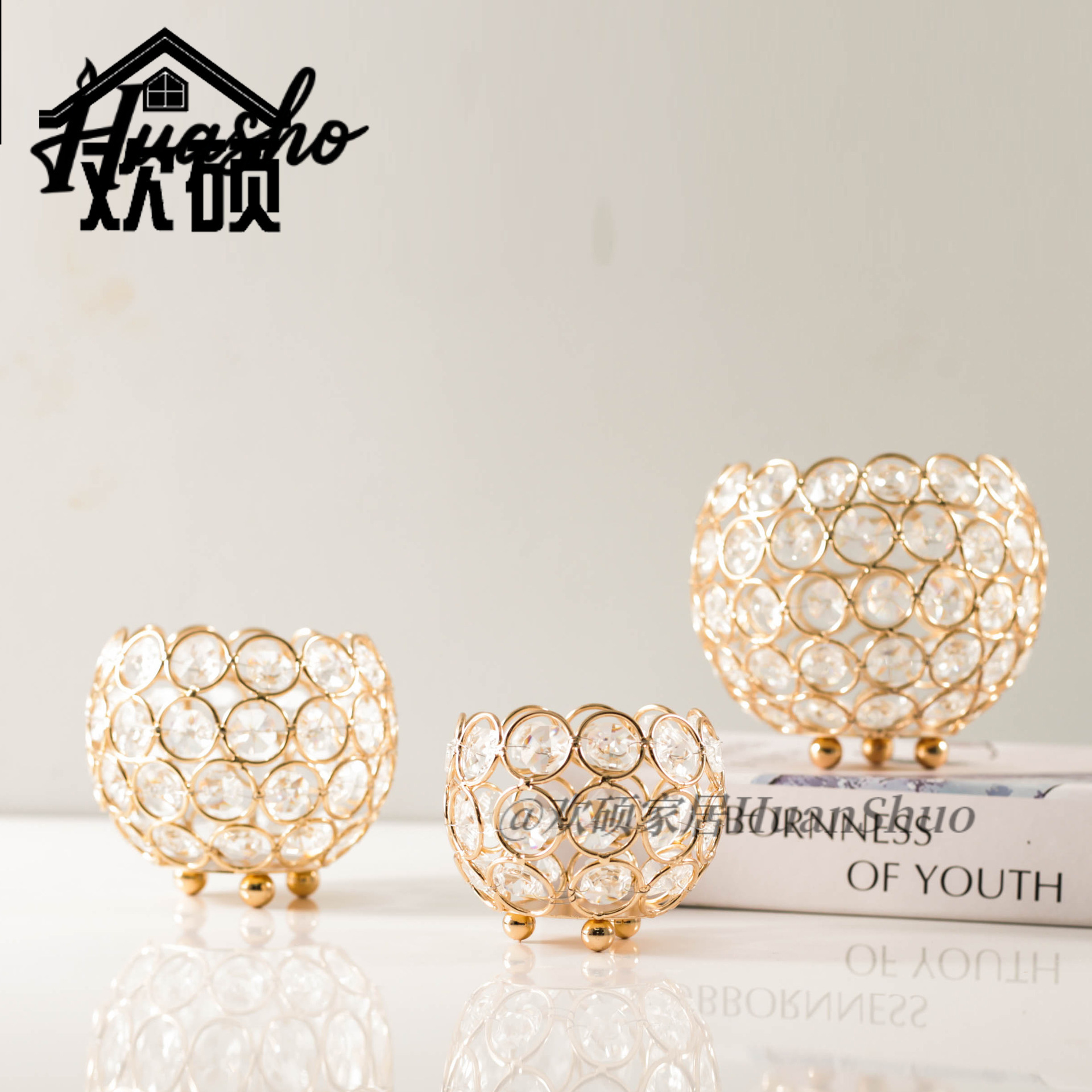 Cross -border wedding props Crystal ball romantic creative desktop…