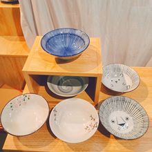 6.25寸斗笠碗陶瓷米饭碗高温烧制釉下彩家用商超日用餐具日式猫咪