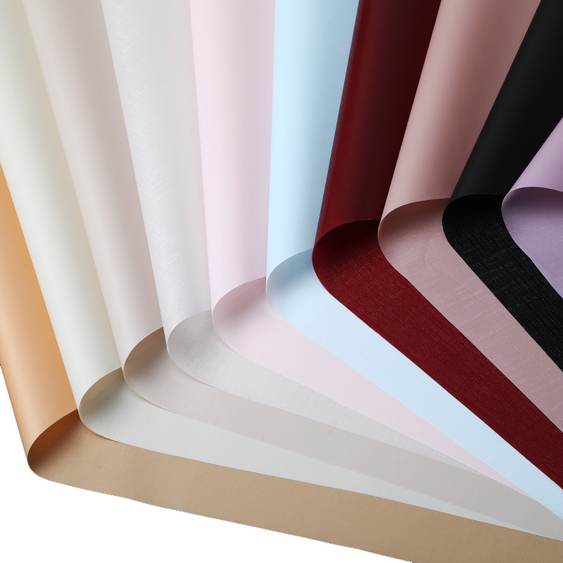 Lizhiran espesado a prueba de mercurio papel de platino Chanel estilo flor envoltura de papel flor tienda ramo regalo bolsa material de la flor