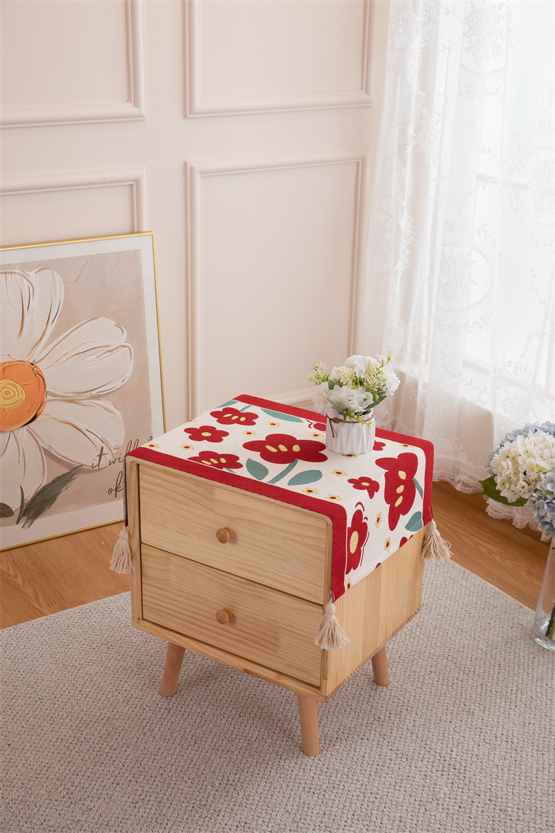 Decorative Dustproof Tablecloth For Appliances And Bedside Tables_voghion.com