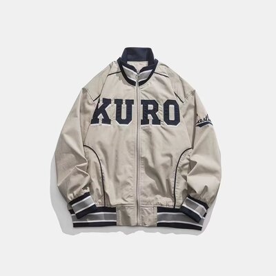 American style Retro letter Embroidery mlb coat men and women ins spring and autumn Chaopai leisure time Versatile lovers Jacket